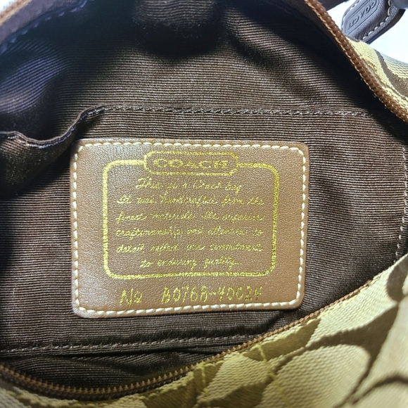 Coach Vintage Brown Signature Monogram Mini Purse - Picture 6 of 10